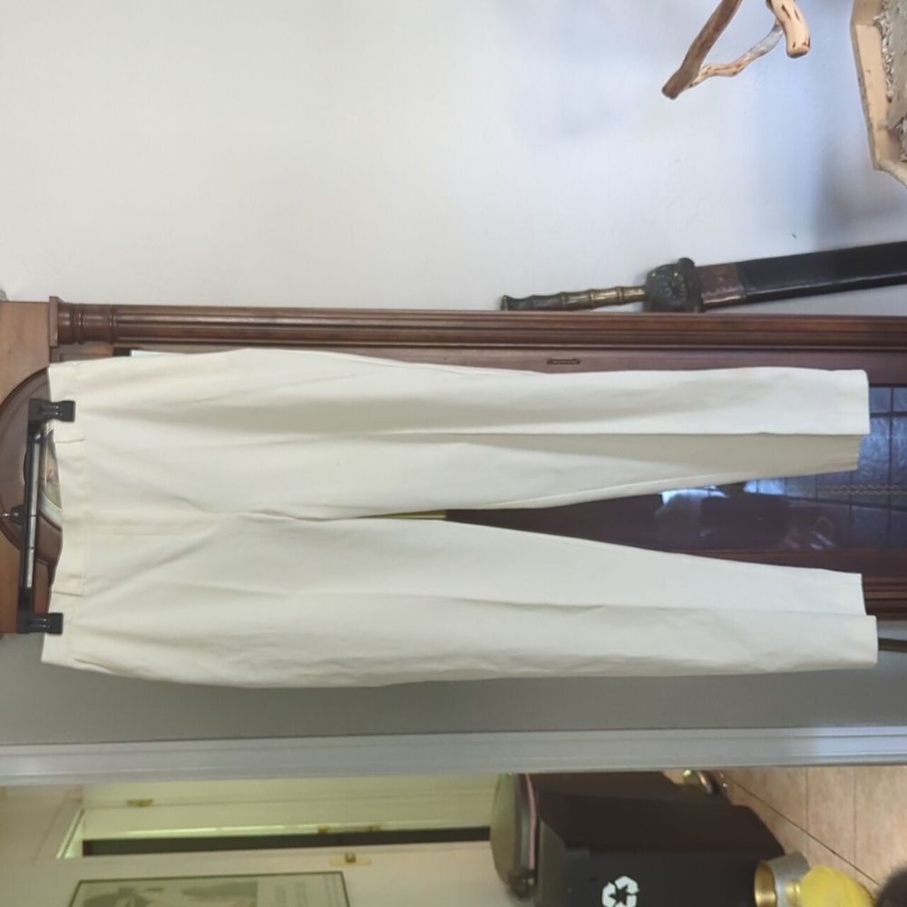 David Brooks White Tailored Pants Size 12